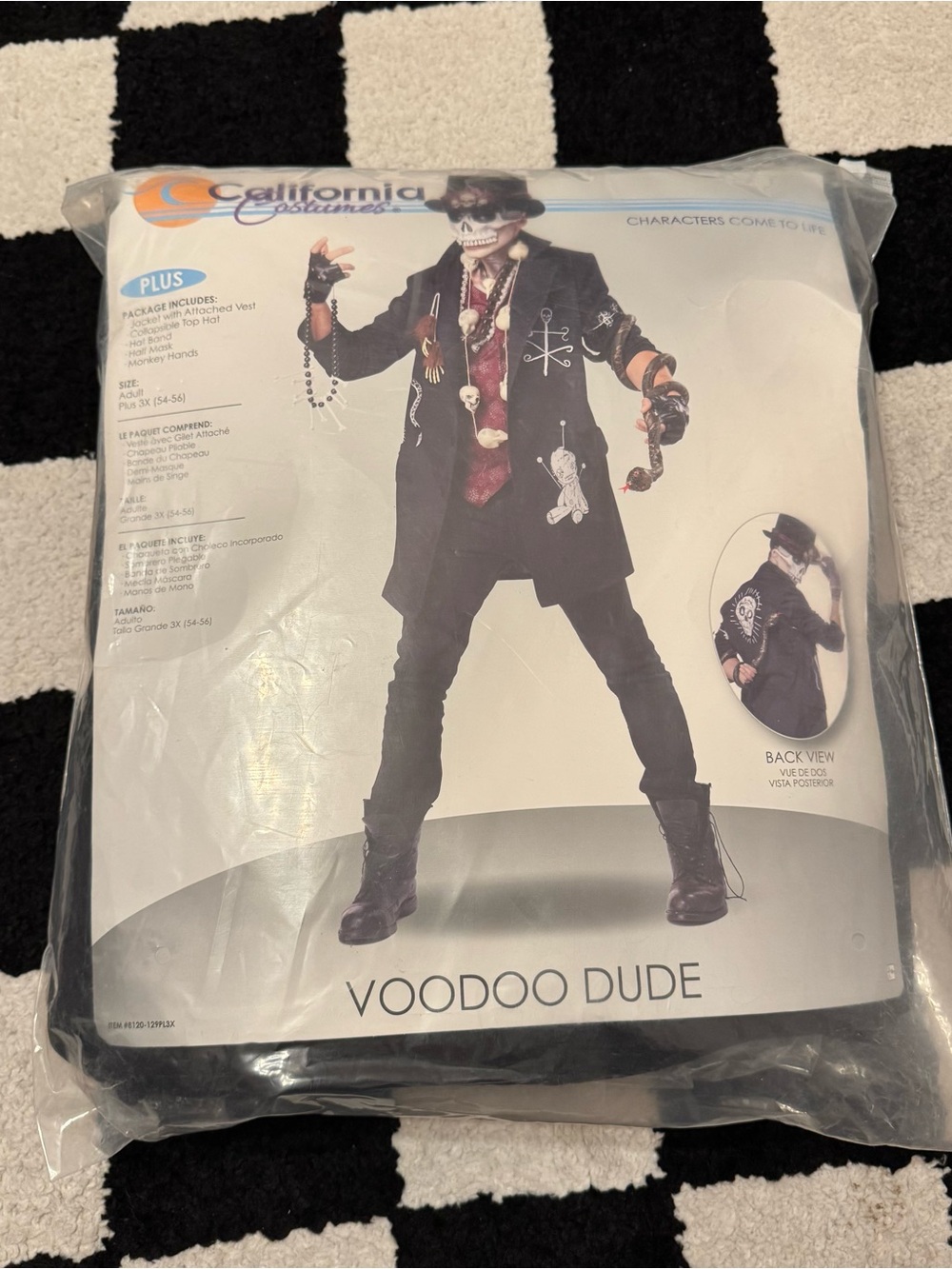 California Costume Voodoo Dude Halloween Costume Adult 3X